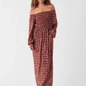 Faherty Susanna Smocked Dress NEW